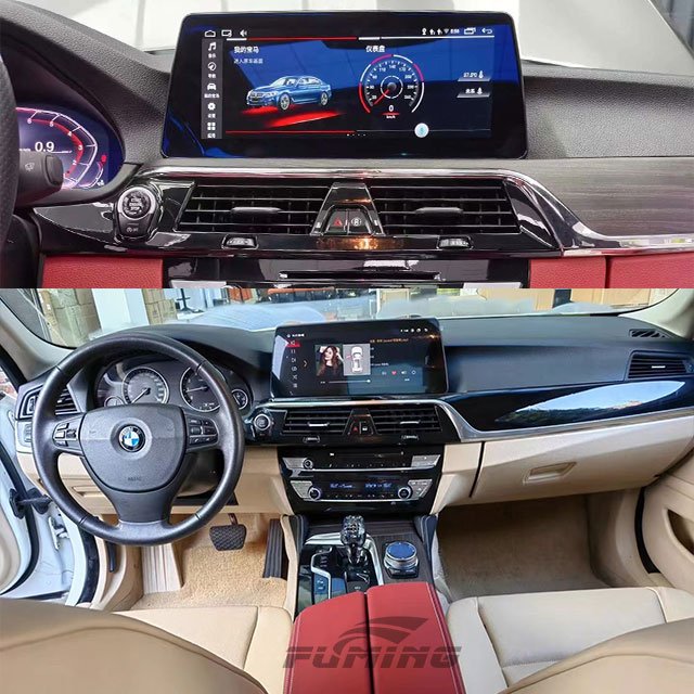 For BMW 5 Series Car Modification Parts Interior Upgrade Modified Center Console Armrest Box Display Screen Stylish Steering