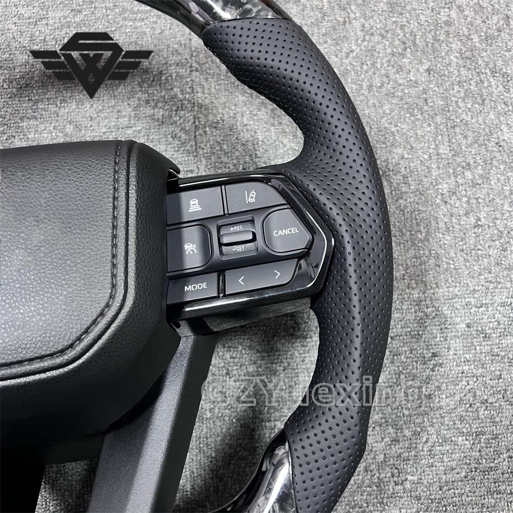 Hot Selling High Quality Suitable For Toyota LC300 Large Hole Forged Carbon Fiber Steering Wheel Assembly
