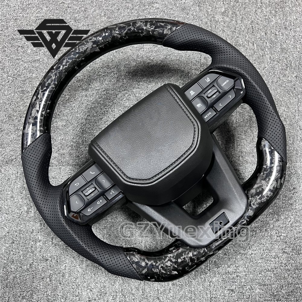 Hot Selling High Quality Suitable For Toyota LC300 Large Hole Forged Carbon Fiber Steering Wheel Assembly