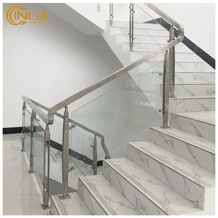 SUS304 316 Fsjrs Mirror Finish Stainless Handrails Stair Armrest