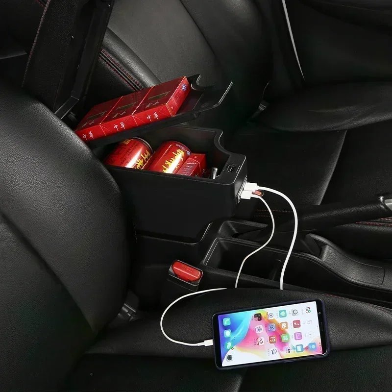 TONC Driving in Style and Convenience: Ford Focus Armrest Storage with USB Charging, Ergonomic Design, and Tech-Forward Features