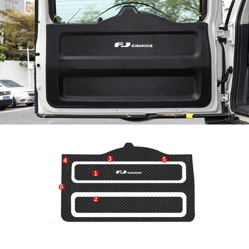Full Car Protective Pad for Toyota FJ Cruiser Trunk Door Armrest Box Welcome Pedal Sticker Interior Modification Accessories