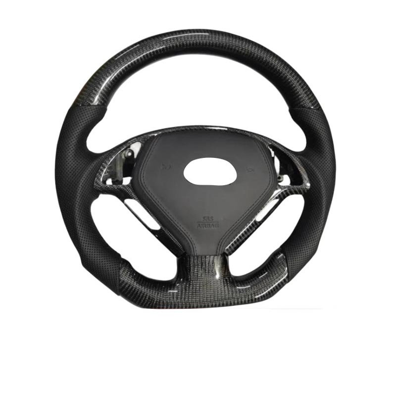 Car Steering Wheels for Infiniti G37 S FX37 Coupe Sedan Coupe LED RPM Real Carbon Fiber Steering Wheel?