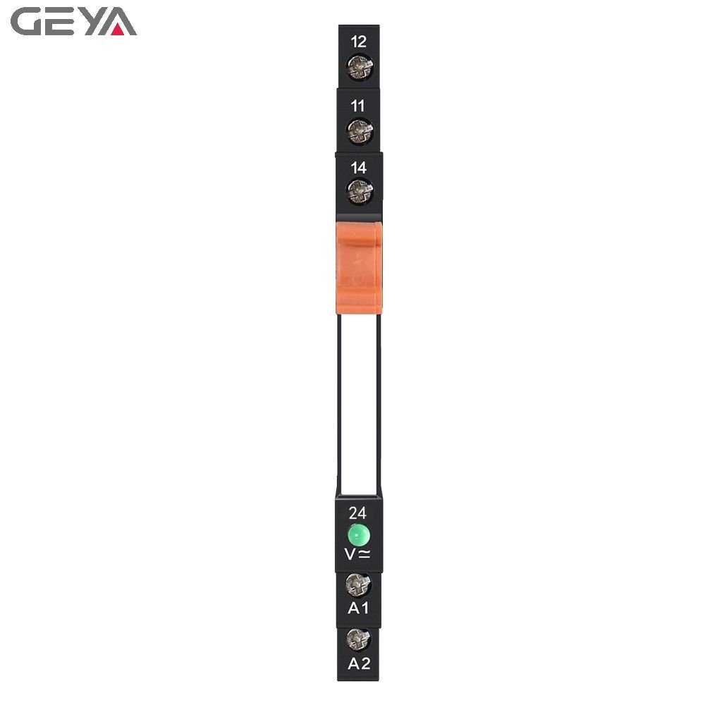 GEYA FY-41F-1 Din Rail Slim Relay Module Switch 6.22mm Thickness PLC Electromagnetic Relay AC/DC12V 1Channel Relay Module 6A