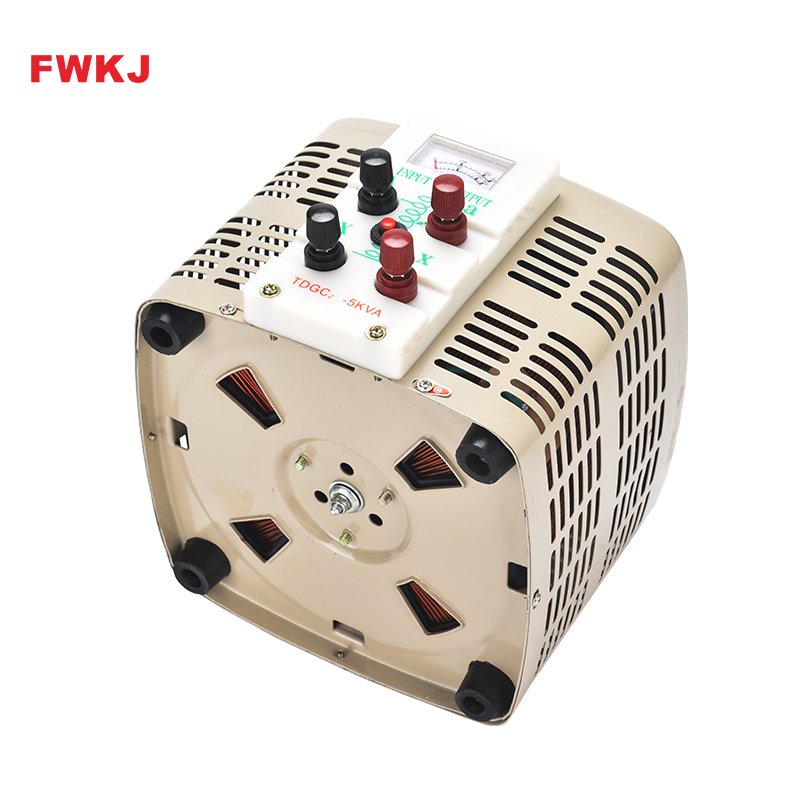 TDGC2-5KVA 0-250AC Output Single Phase Adjustable Manual Toroidal Variac Transformer Voltage Regulator FWKJ Factory Directly