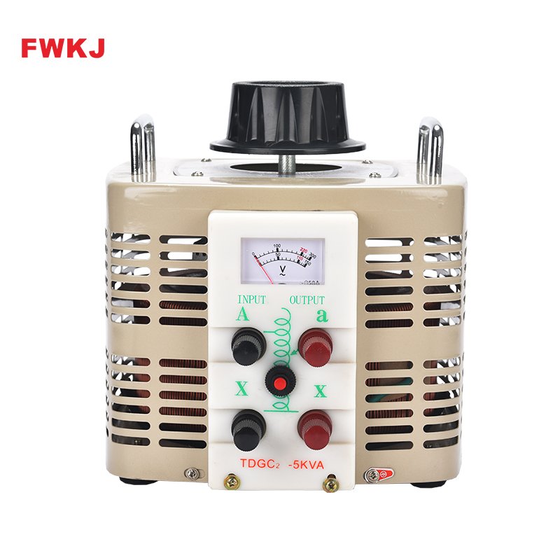 TDGC2-5KVA 0-250AC Output Single Phase Adjustable Manual Toroidal Variac Transformer Voltage Regulator FWKJ Factory Directly