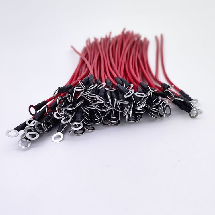 Relay Support Harness 1007-22AWG Connector Ring 5.2 Harness for Relay Electrical Red Cables Single Wire Harness