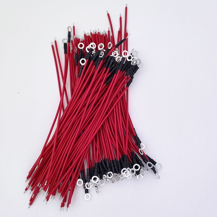 Relay Support Harness 1007-22AWG Connector Ring 5.2 Harness for Relay Electrical Red Cables Single Wire Harness