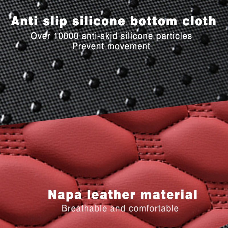 Car Armrest Mat Center Console Memory Foam Vehicle Arm Rest Box Pads PU Leather Arm Rest Protection Cushion Storage Pocket