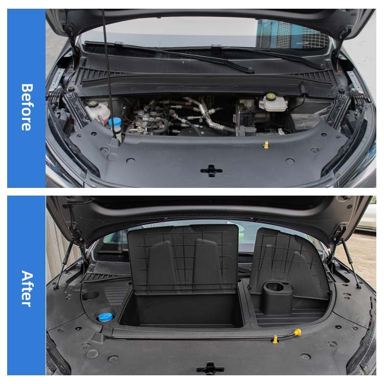Car Front Trunk Storage Box for BYD ATTO 3 Yuan Plus Frunk Organizer Head Storage Box Multi Function Organizers