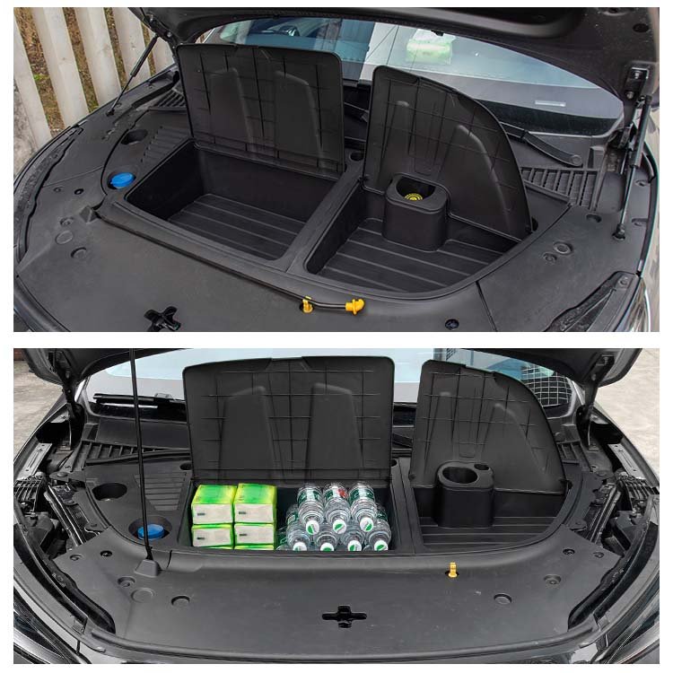 Car Front Trunk Storage Box for BYD ATTO 3 Yuan Plus Frunk Organizer Head Storage Box Multi Function Organizers