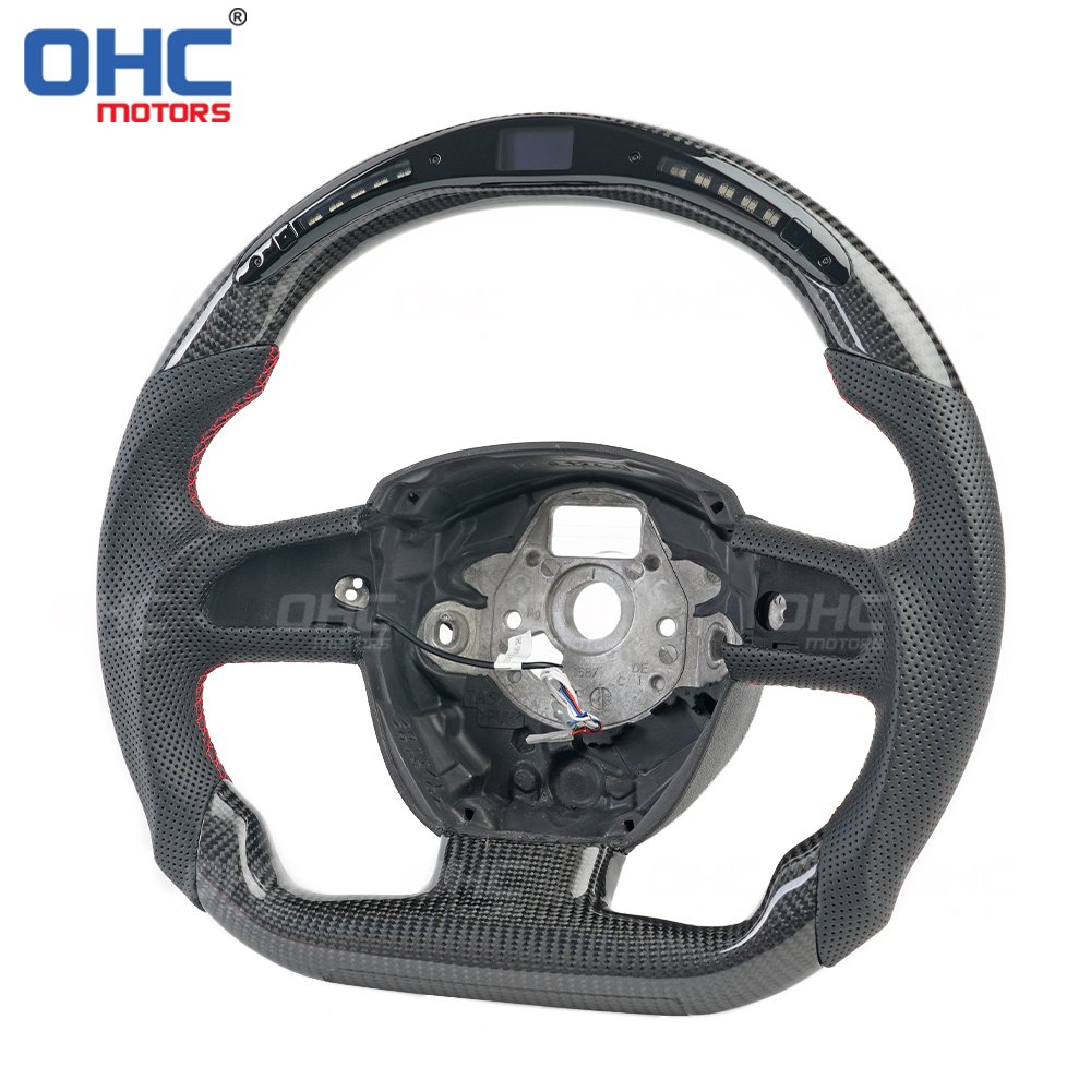 Au-di A3 A4 A5 A6 Q5 Q7 LED Steering Wheels Fit For audi custom steering wheel 2005 2006 2007 2008 2009 2010 2011 OHC MOTORS