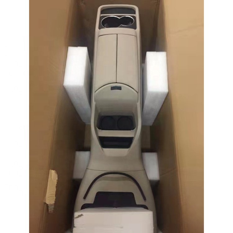 Factory Hot Sale Beige Plastic Leather Durable Car Armrest Console Box