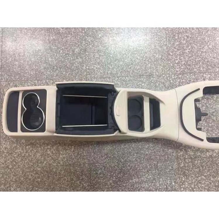 Factory Hot Sale Beige Plastic Leather Durable Car Armrest Console Box