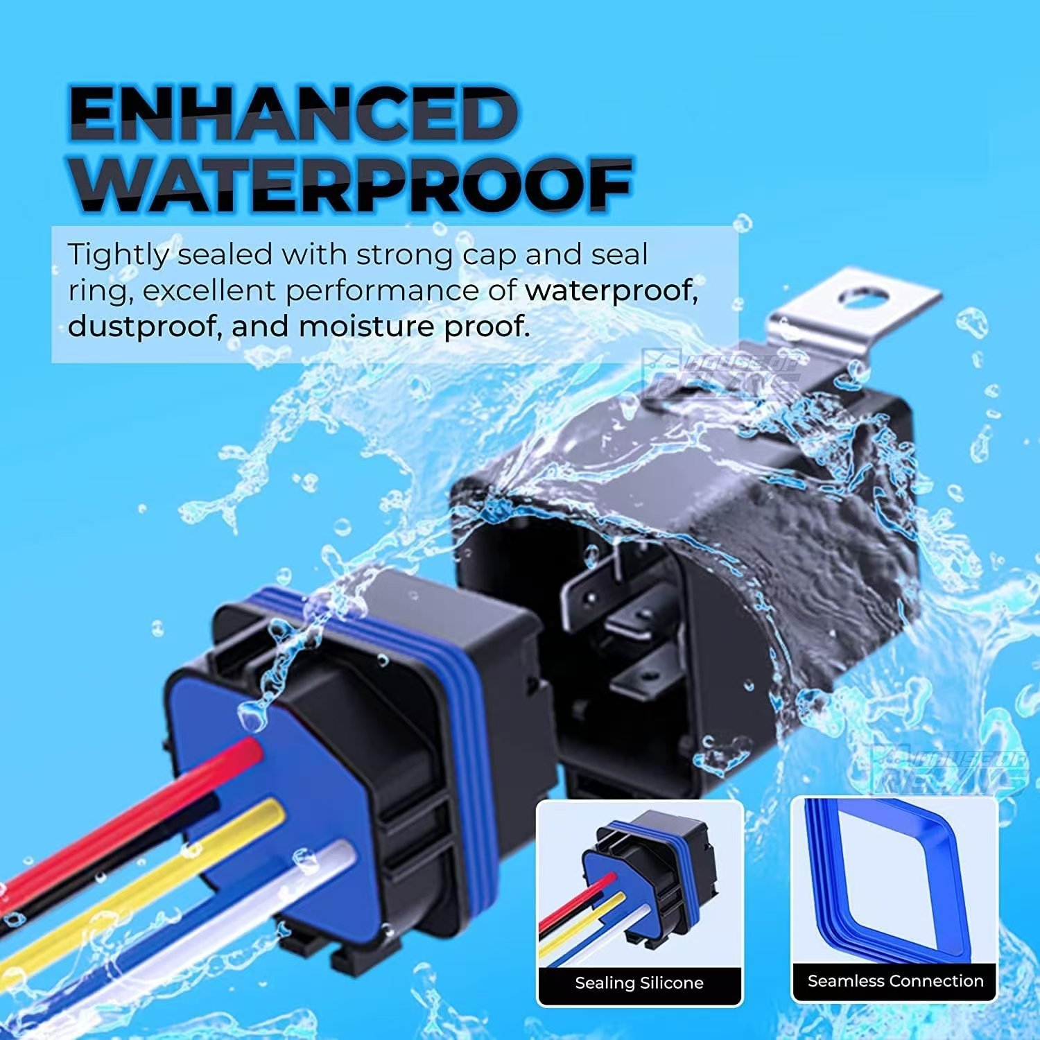 QIANJI Jd1912 Jd1914 Jd1929 Auto Relay 24V 40A 5-pin Automobile Truck High Performance Waterproof Relay