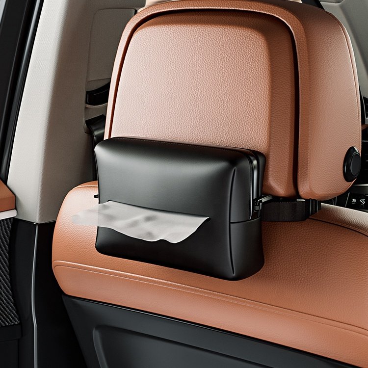 Tissue Box Car Seat Back Creative Paper Drawer Decoration Car Tissue Bag Armrest Box Toilet Paper Storage