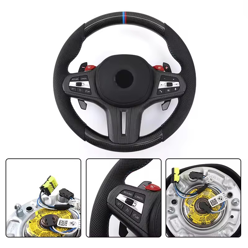 Custom M Sport Carbon Car Steering Wheel for Bmw M2 M3 M4 M5 M6 X5m X6m F80 F30 F31 F32 F10 F20 F22 F15 F16 F10 3 4 5 6 7 Series