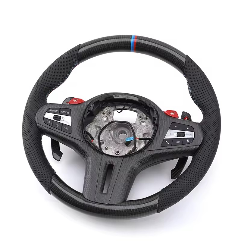 Custom M Sport Carbon Car Steering Wheel for Bmw M2 M3 M4 M5 M6 X5m X6m F80 F30 F31 F32 F10 F20 F22 F15 F16 F10 3 4 5 6 7 Series
