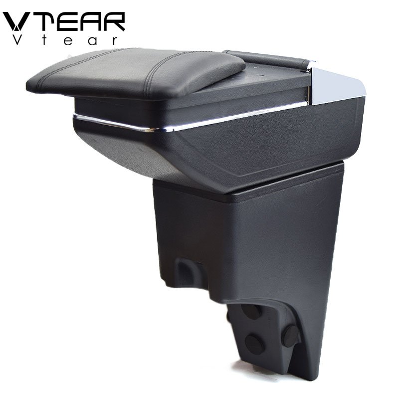 Vtear for Perodua Bezza Armrest Central Store Content Storage Box Products Interior Arm Rest Car-styling Accessories Parts