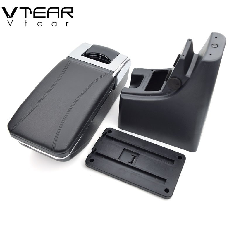 Vtear for Perodua Bezza Armrest Central Store Content Storage Box Products Interior Arm Rest Car-styling Accessories Parts