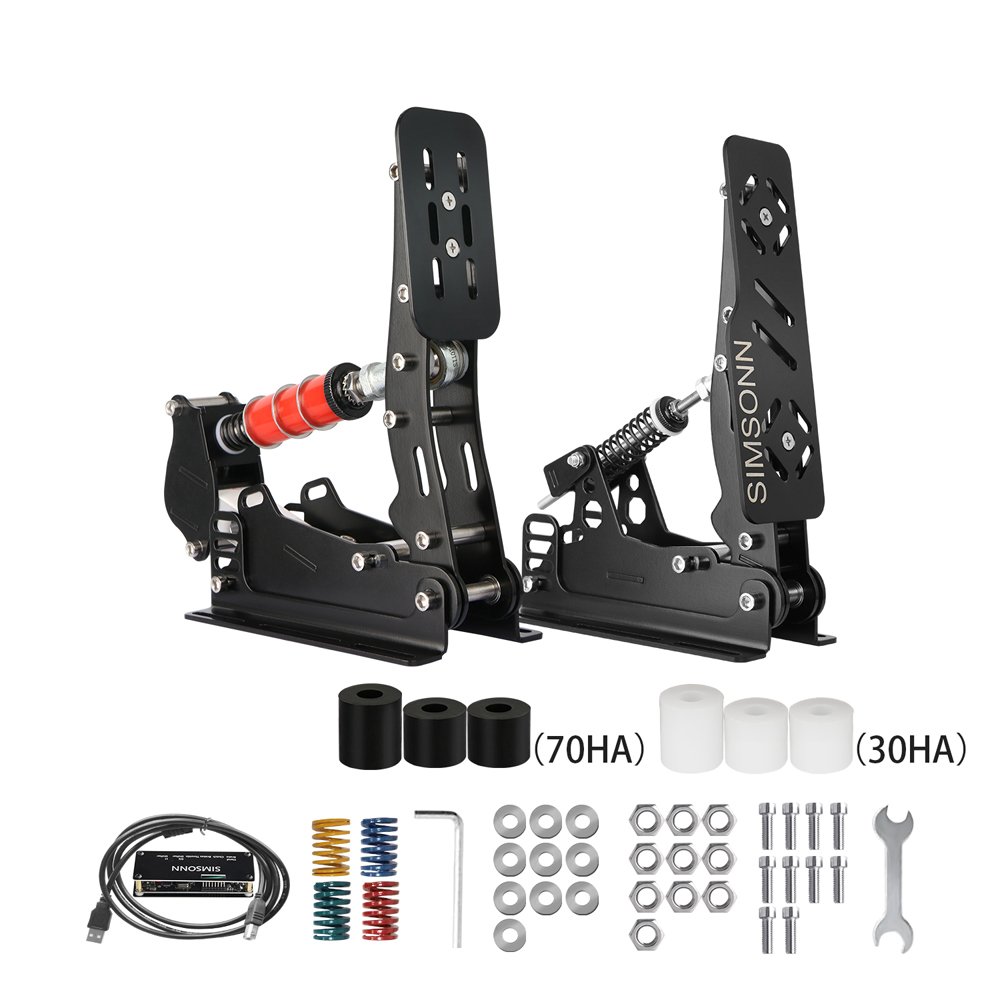 SIMSONN factory hot sales Support Sample Service PC Load Cell Pedals cockpits black game car pedals
