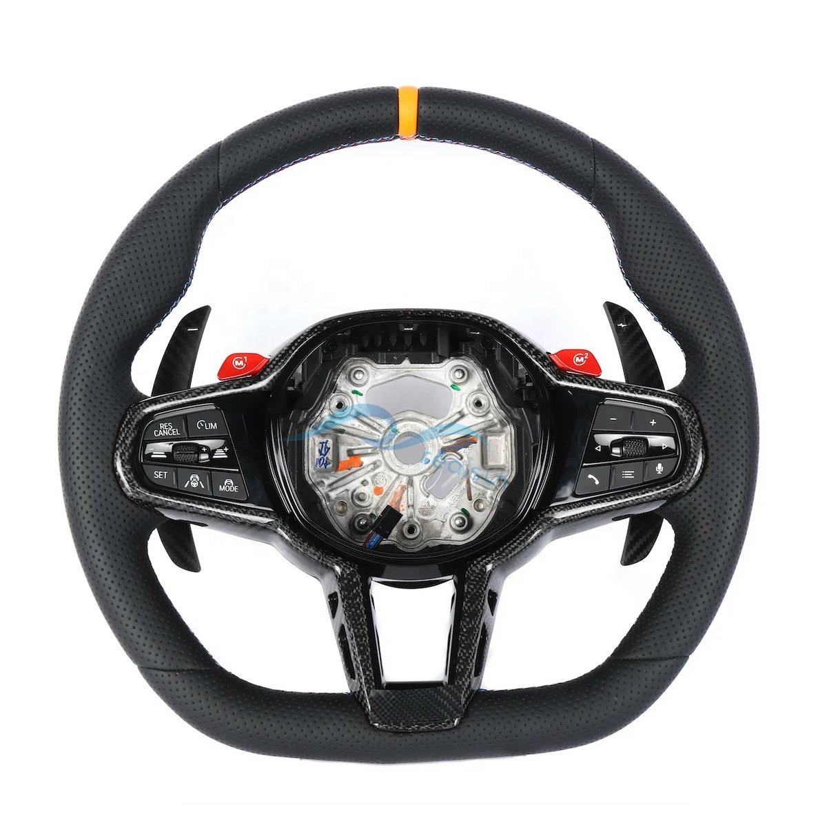 2025 M4 Facelift Style Flat Bottom Carbon Fiber Alcantara Custom Steering Wheel For BMW G Series M2 G87 M3 G80 M4 G82 G42 G20