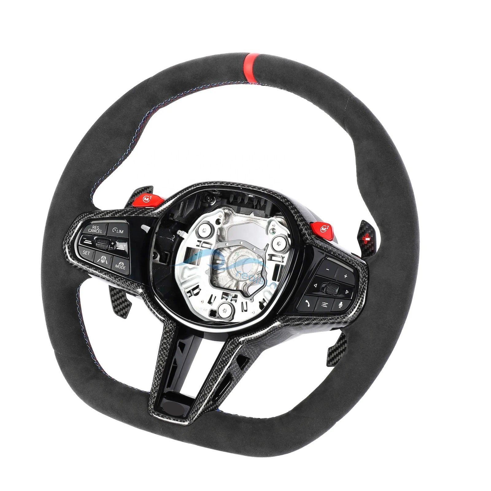 2025 M4 Facelift Style Flat Bottom Carbon Fiber Alcantara Custom Steering Wheel For BMW G Series M2 G87 M3 G80 M4 G82 G42 G20
