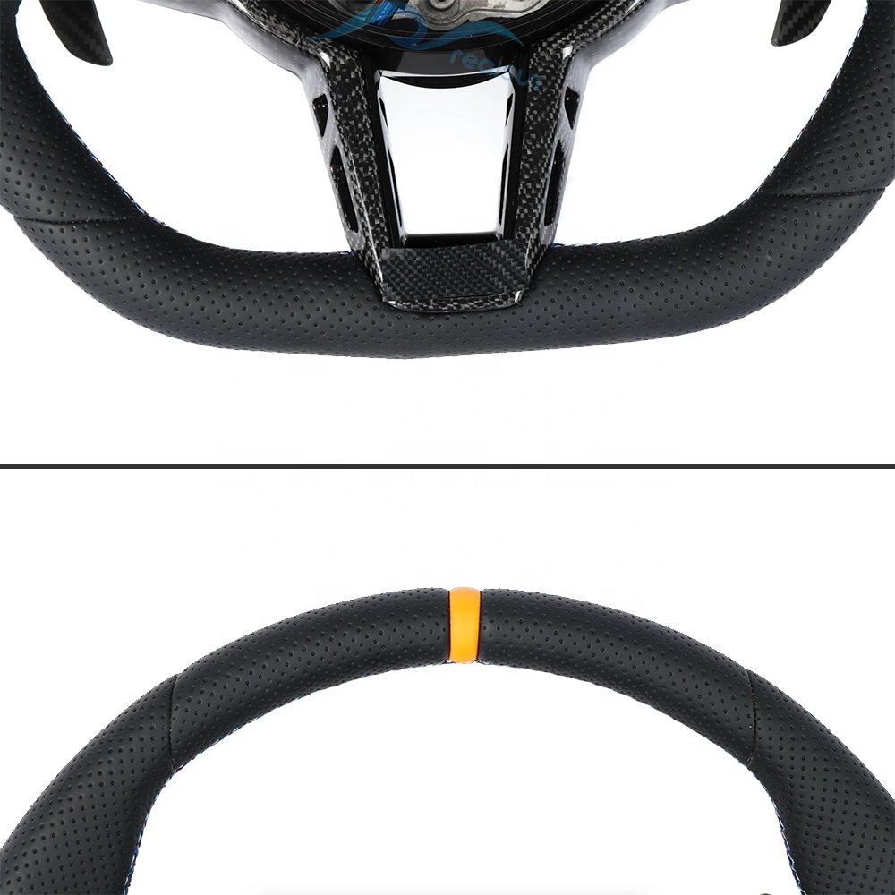 2025 M4 Facelift Style Flat Bottom Carbon Fiber Alcantara Custom Steering Wheel For BMW G Series M2 G87 M3 G80 M4 G82 G42 G20