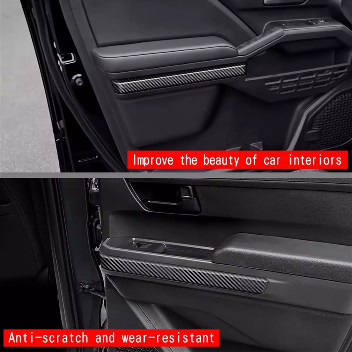 Carbon Fiber Gear Shift Cover 32PCS Full Interior Accessories Cover Trim Fit for Toyota Tacoma 2024 2025 Blue Black Wood Colors