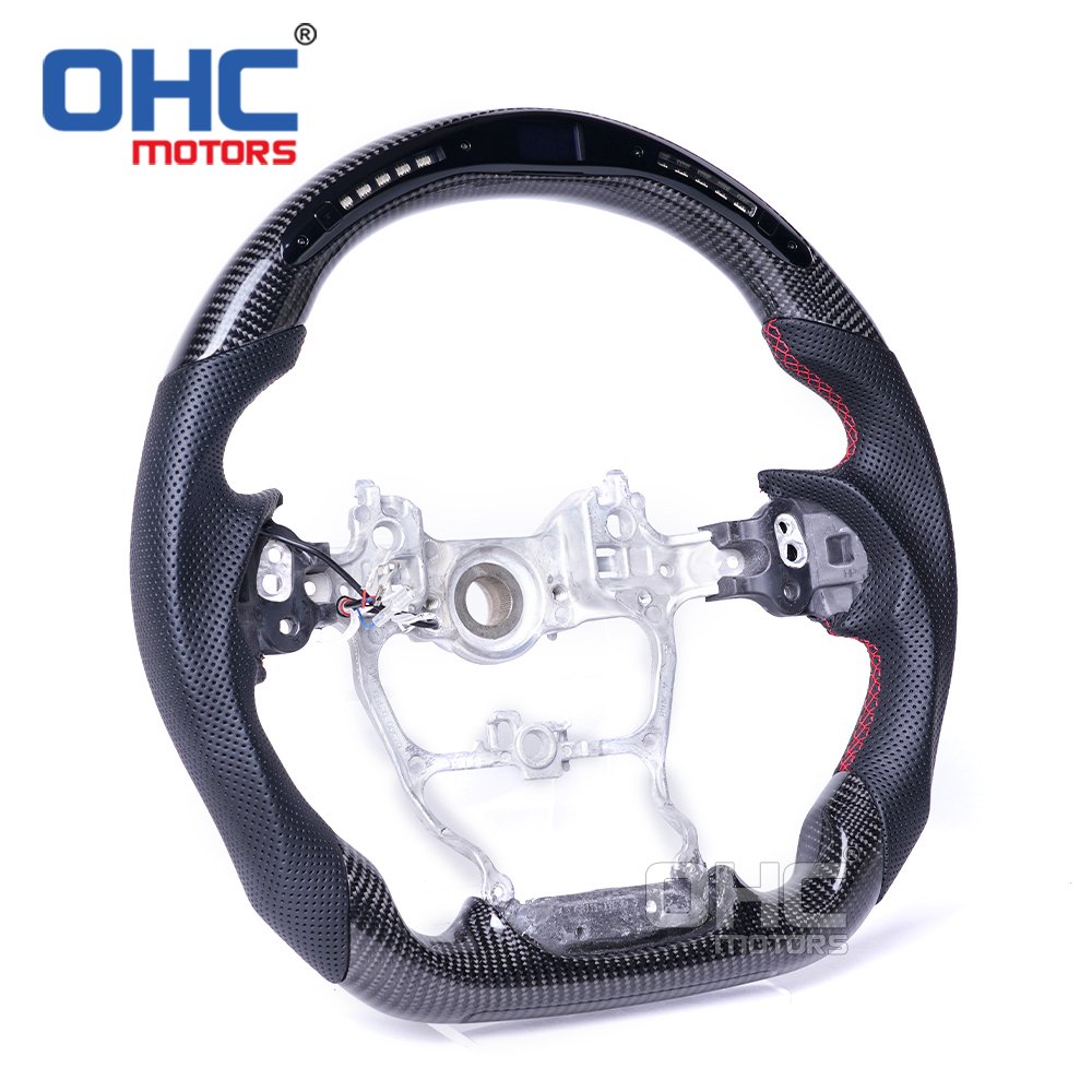 OHC MOTORS LED RPM Carbon Fiber Steering Wheel fit for Toyota LC300 Land cruiser 300 2022 2023 steering wheels