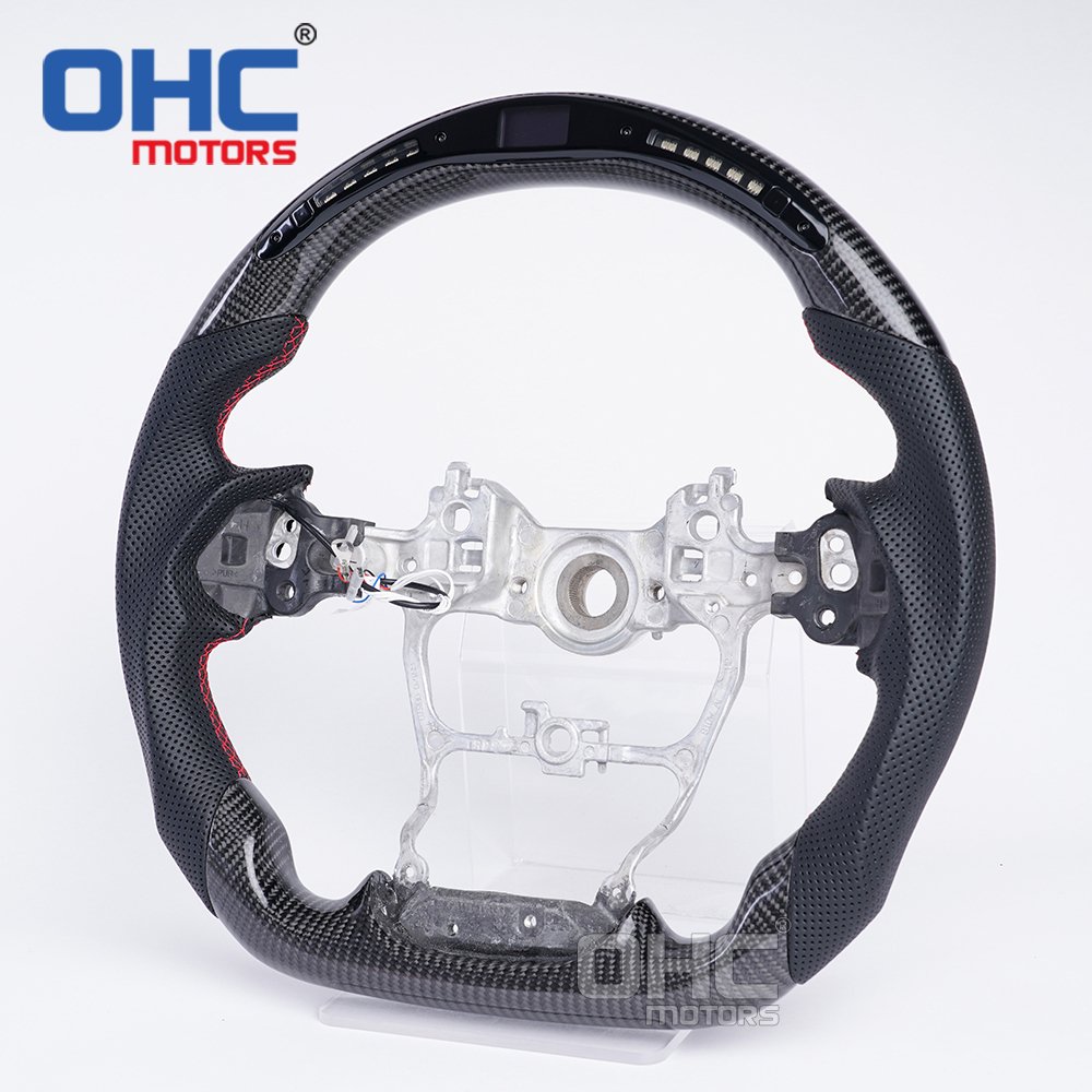 OHC MOTORS LED RPM Carbon Fiber Steering Wheel fit for Toyota LC300 Land cruiser 300 2022 2023 steering wheels