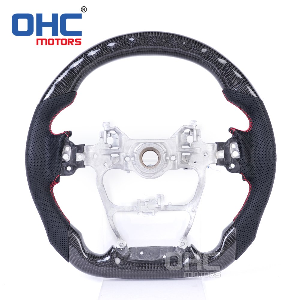 OHC MOTORS LED RPM Carbon Fiber Steering Wheel fit for Toyota LC300 Land cruiser 300 2022 2023 steering wheels