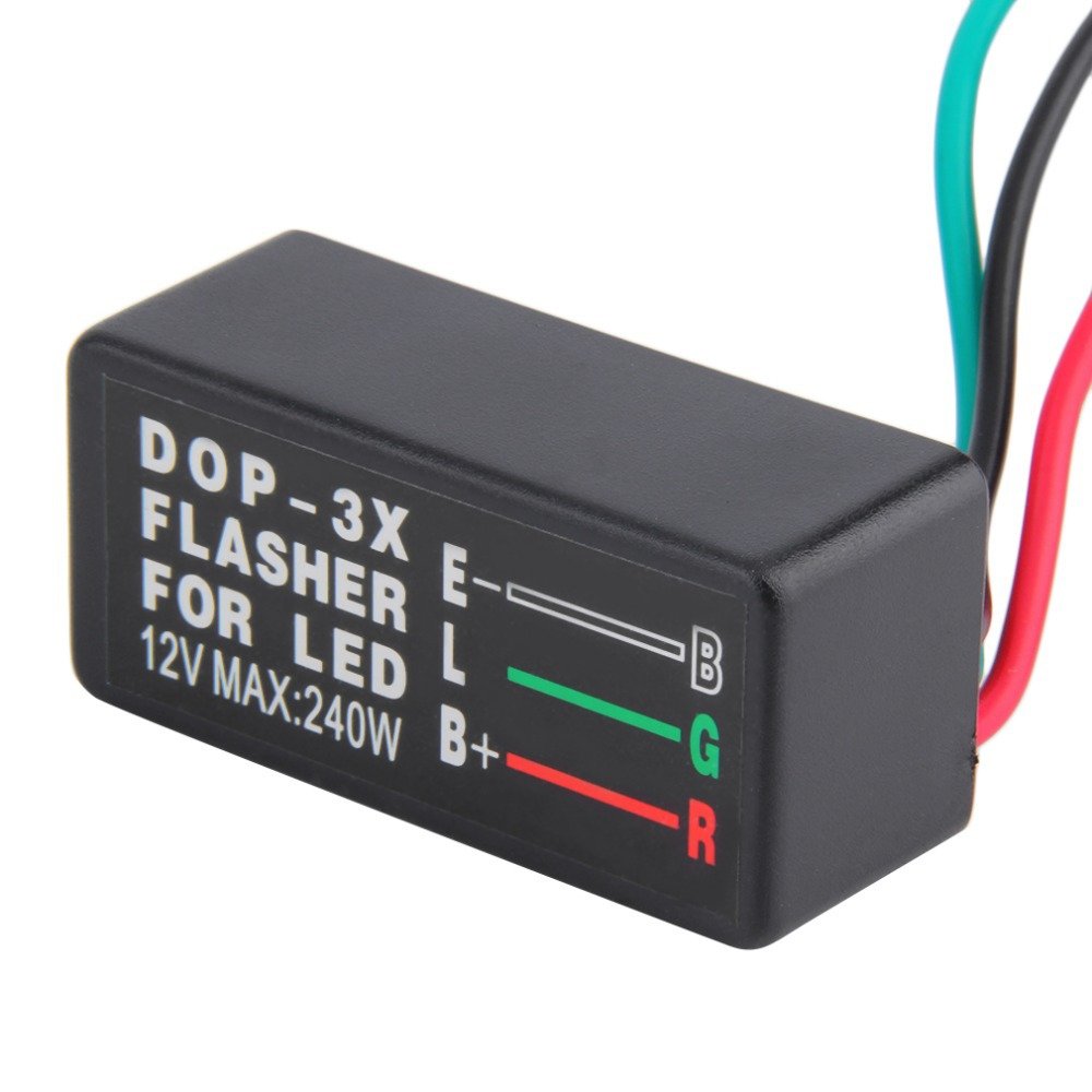 IP67 12V DOP-3X LED Turn Indicator Light Flasher Blinker Universal Auto Relay LED Module for Car Turn Signal Flasher