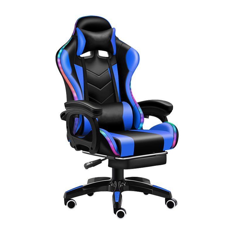 2021 RGB Gaming Chair Computer Massage Audio Function Blue Tooth Control Music Playback Gaming Chairs