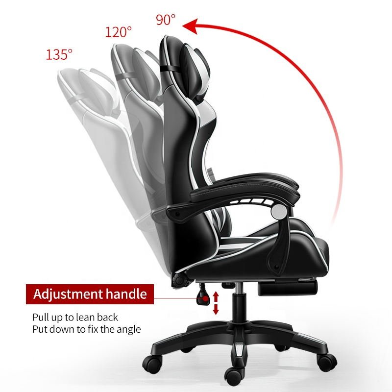 2021 RGB Gaming Chair Computer Massage Audio Function Blue Tooth Control Music Playback Gaming Chairs
