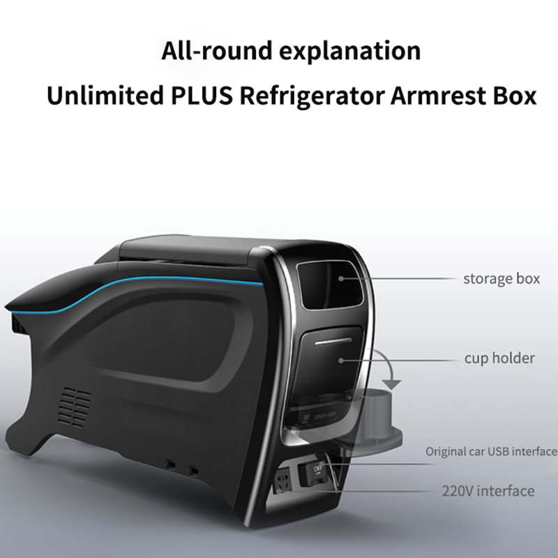 Wuxian Plus Center Armrest Storage Box Car Central Console for Honda Elysion 2019-2022 Year