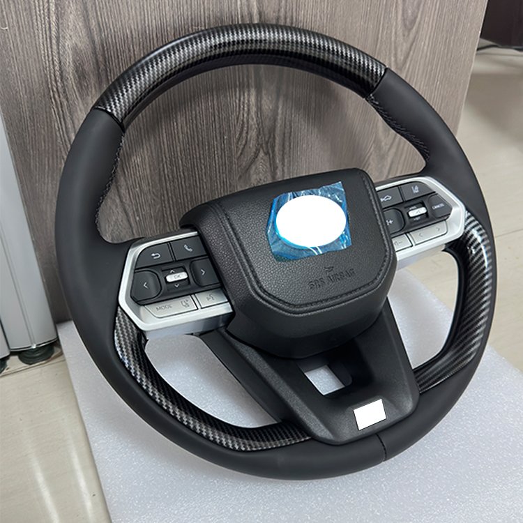 Lc300 Steering Wheel Fit For Toyota Land Cruiser 300 Led Rpm Carbon Fiber Steering Wheel