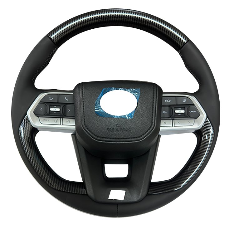 Lc300 Steering Wheel Fit For Toyota Land Cruiser 300 Led Rpm Carbon Fiber Steering Wheel