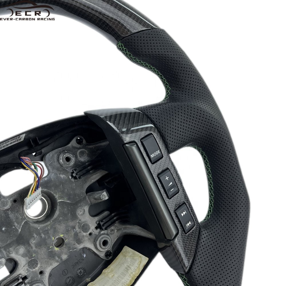 Ever-Carbon Racing ECR Interior Accessories Flat Bottom Car Steering Wheel Carbon Fiber Body Kit For Land Range Rover Velar