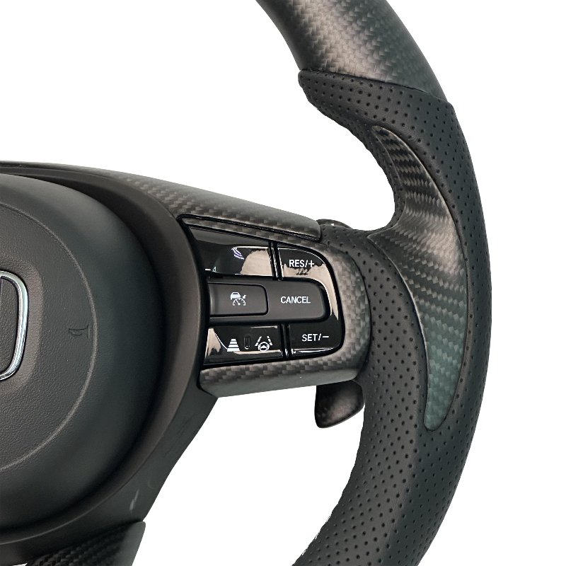 Personalized matte carbon fiber sports car steering wheel for Honda H-RV Fit upgraded real carbon fiber steering wheel