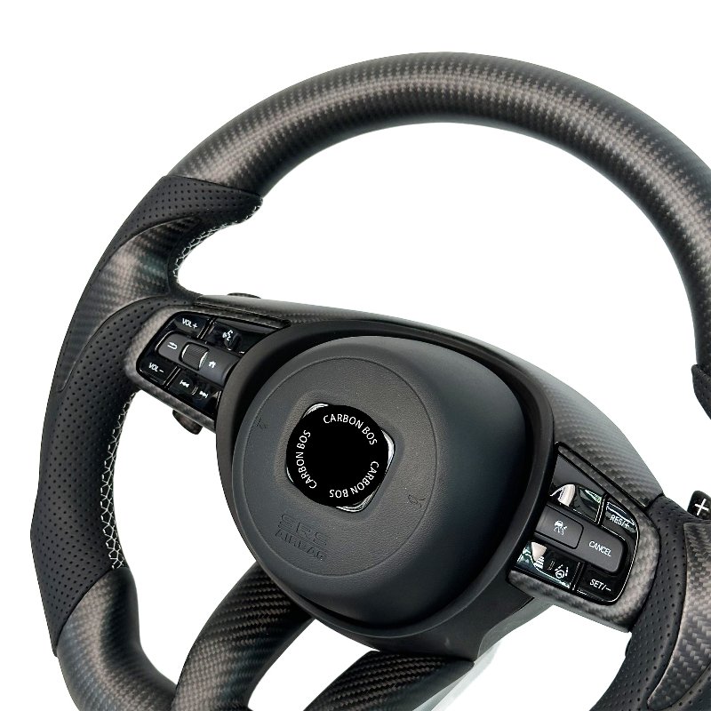 Personalized matte carbon fiber sports car steering wheel for Honda H-RV Fit upgraded real carbon fiber steering wheel