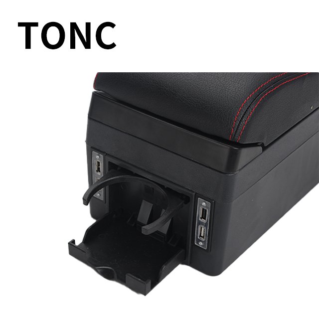 TONC for Mazda MAZDA 2 Portable Car Seat Armrest Storage Box Cup Holder Center Console Car Interior Parts Armrest Box