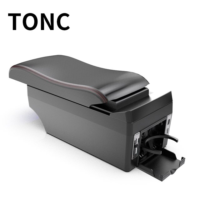TONC for Mazda MAZDA 2 Portable Car Seat Armrest Storage Box Cup Holder Center Console Car Interior Parts Armrest Box