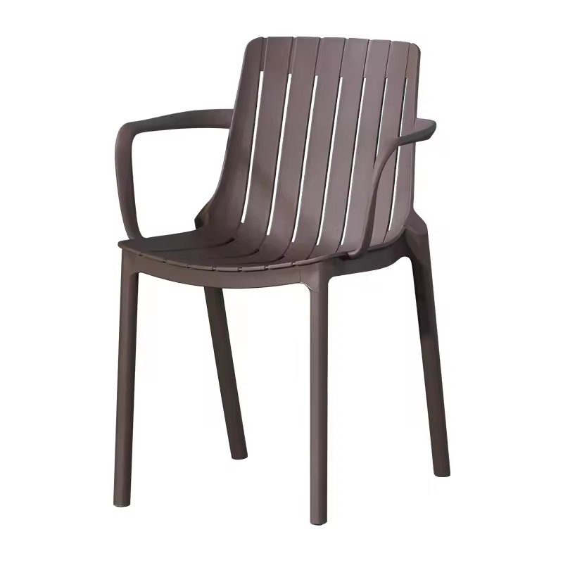 Hot Sale China Colorful Nordic New Design Leisure Armrest Pp Plastic Cafe Dining Chairs
