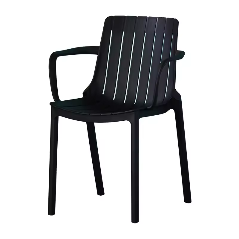 Hot Sale China Colorful Nordic New Design Leisure Armrest Pp Plastic Cafe Dining Chairs