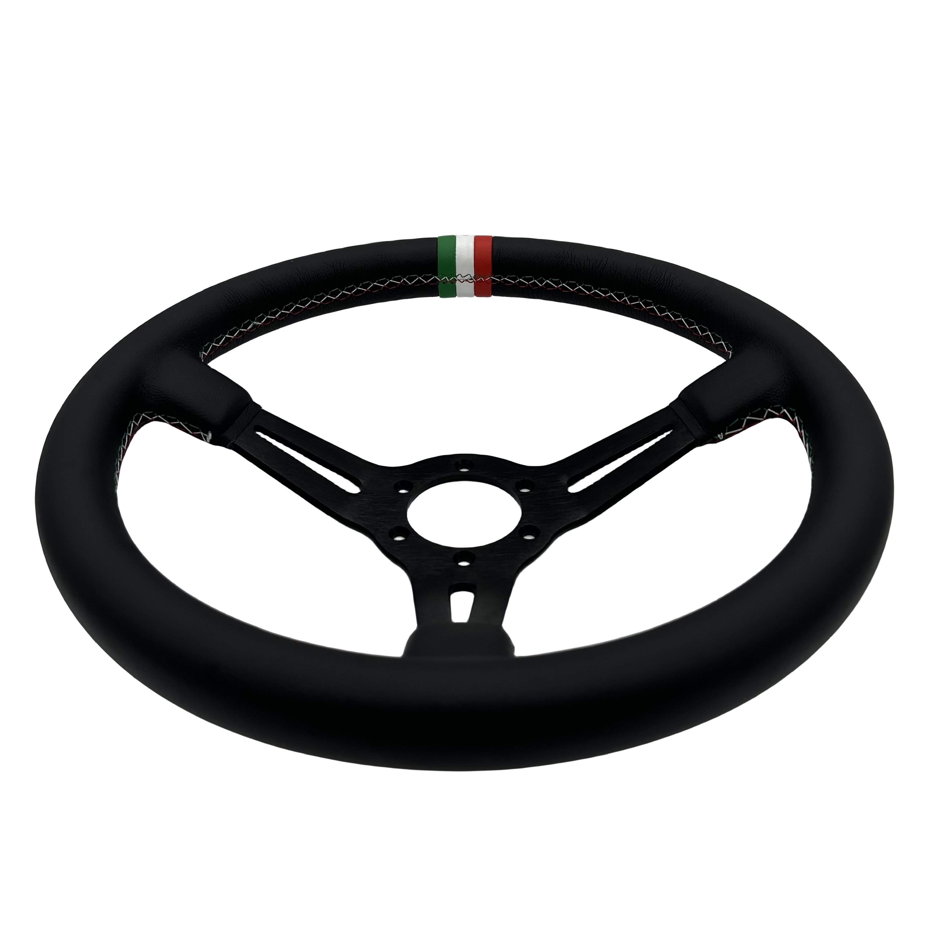 Custom color strip 14 inch super fiber leather steering wheel car steering wheel steering wheel