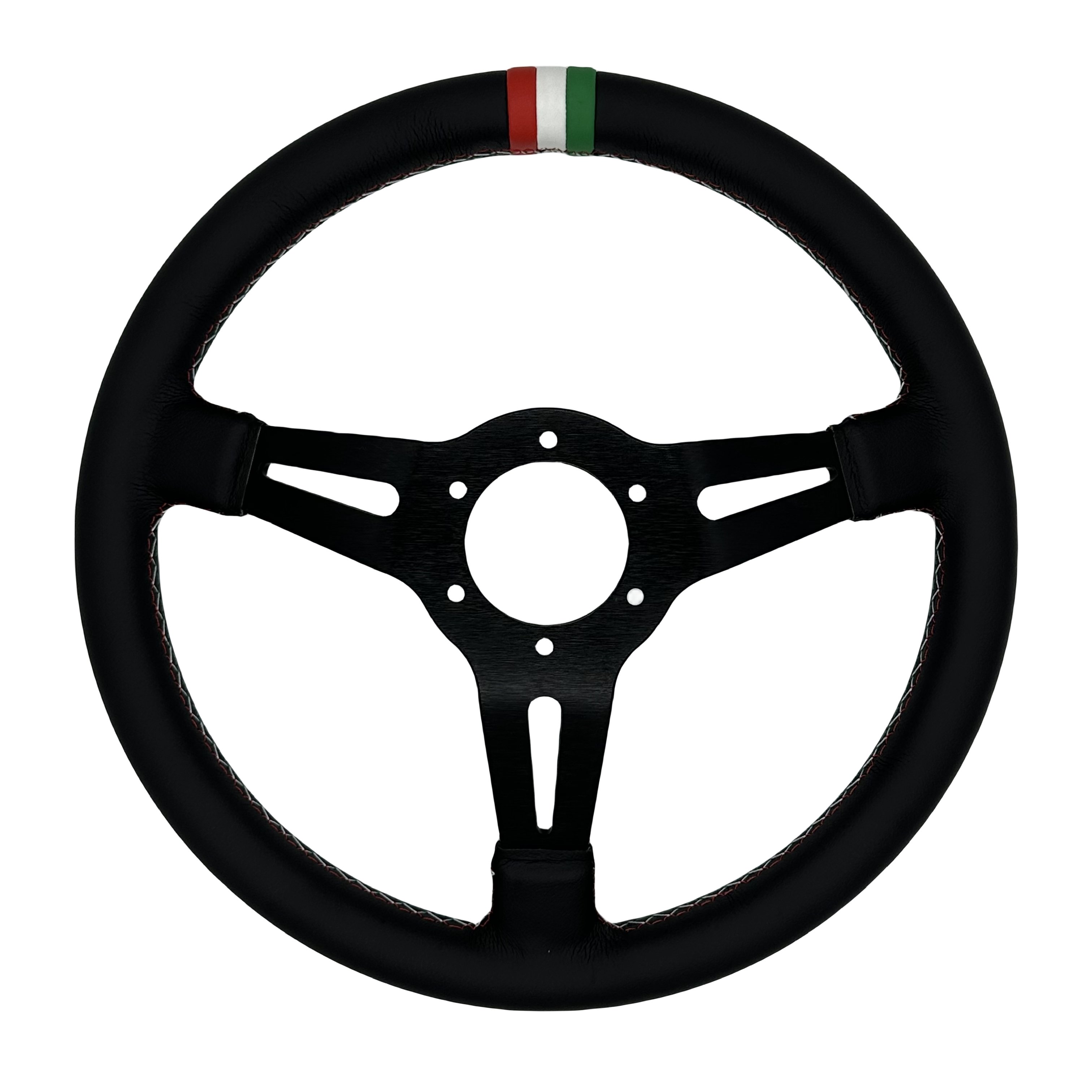 Custom color strip 14 inch super fiber leather steering wheel car steering wheel steering wheel