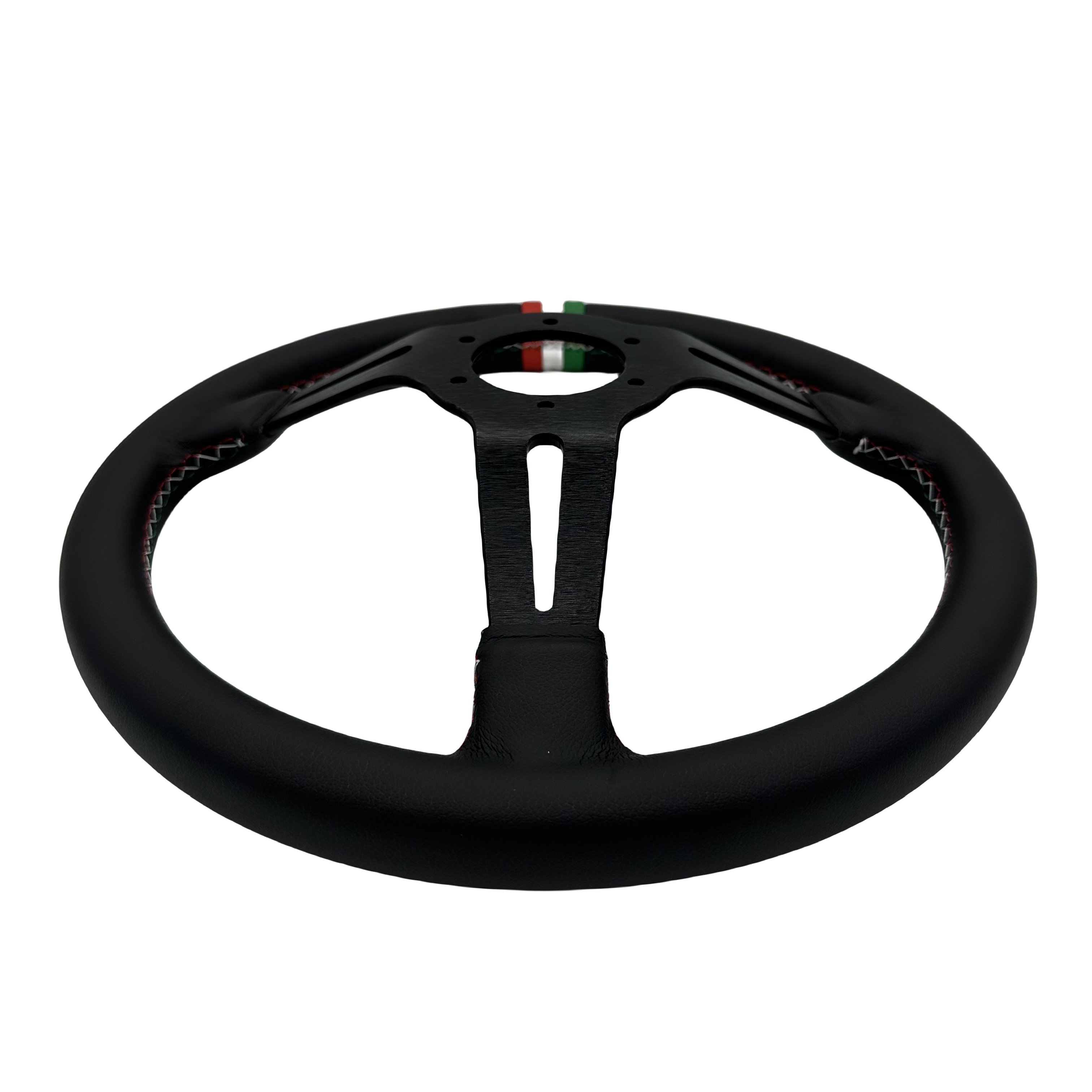 Custom color strip 14 inch super fiber leather steering wheel car steering wheel steering wheel