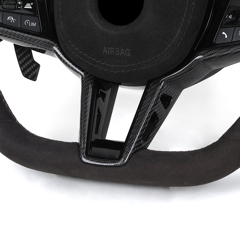 With Carbon Trim Upgrade LCI Steering Wheel for BMW G20 G30 G80 G82 G42 M4 F82 M5 F90 M3 F80 X5 F95 X6 F96 X3M F97 M8 F92 M340i