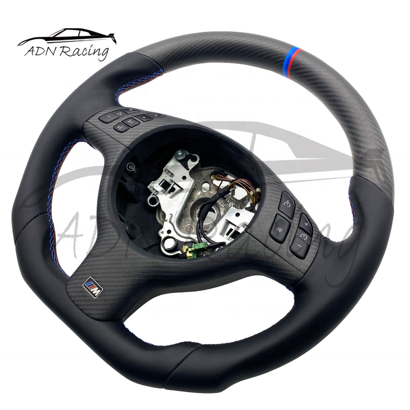 For BMW 330i E39 M5 E46 M3 Sport Carbon Fiber Steering Wheel